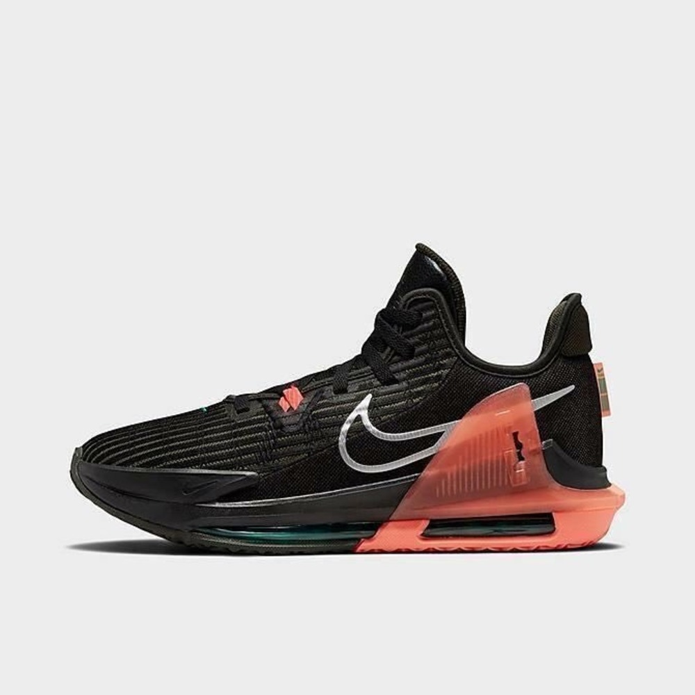 Nike LeBron Witness 7 Black Ember Glow Teal Mens Basketball Shoes CZ4052-001 11
